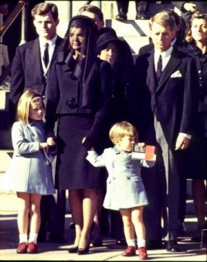 jackie bouvier kennedy onassis with kids at jfk funeral.jpg